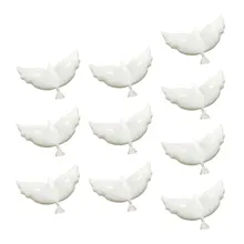 10 sztuk modne balony gołąb gołąb balony latające białe balony gołąb balony z folii aluminiowej wesele dekoracji (odrobina tanie tanio CN (pochodzenie)