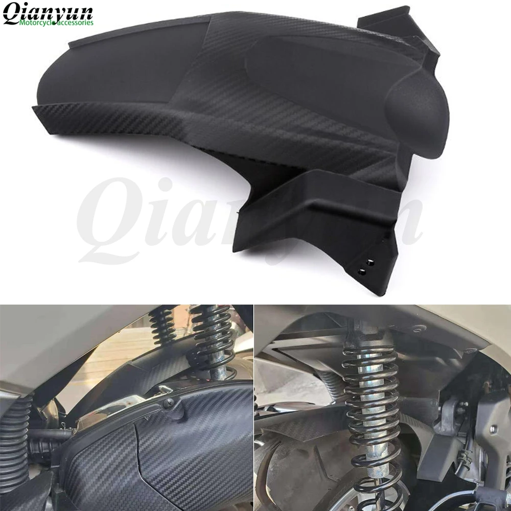 

for Yamaha Nmax 155 all year Motorcycle Rear Fender Mudguard Tire Hugger Splash Guard Cover Carbon Black Mud Guard