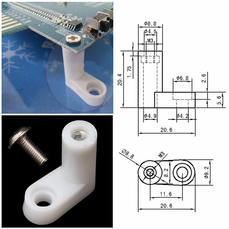 

40Pcs/Set L Type PCB Mounting Feet with Screw for Arcade JAMMA MAME Game Board