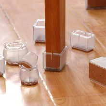 8 Pçs/lote QDRR Tabela Perna Da Cadeira Mat Silicone Não-Slip Tabela Perna Da Cadeira Tampa Tampas de Proteção Dos Pés de Fundo Almofadas Protetores de Piso de Madeira