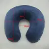 2PCs/lot  New U Shaped Travel Pillow Car Air Flight Inflatable Pillows Neck Support Headrest Cushion Soft Nursing Cushion Black 2