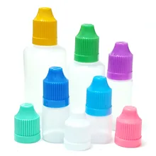 10pcs Empty Plastic Eye Drop Bottle 3ml 5ml 10ml 15ml 20ml 30ml 50ml 100ml 120ml PE Essential Oil Dropper Bottle With Funnel