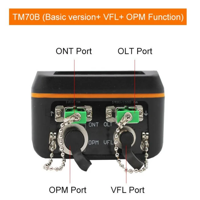 TM70B EPON/GPON FTTH волоконно-оптический PON измеритель мощности для тестирования от OLT до ONT
