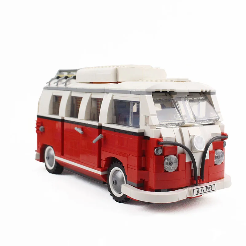 1354 шт. создатель Фольксваген T1 Camper кирпичи Ван автомобиля Bluding блоки техника идеи