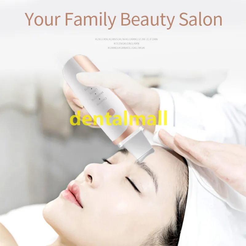 

New Facial Cleaner Spatula Ultrasonic Face Cleaning Skin Scrubber Electric SPA Remove Blackhead Anti wrinkle tools
