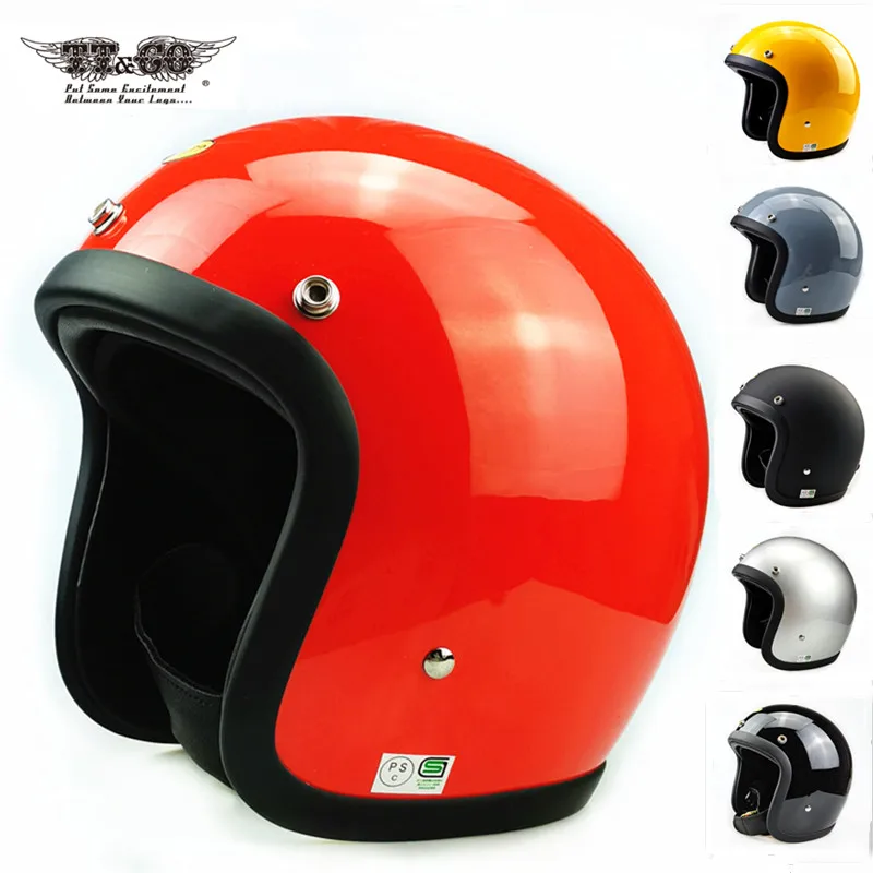 Full Face with Visor Japan Brand TT&CO Vintage motorbike Outdoor Helmet Adult 