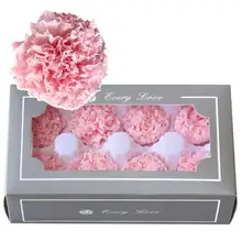 Ручной работы, сохраненные свежие цветы, подарочная упаковка, искусственный цветок, Вечные гвоздики для подарка на День Матери