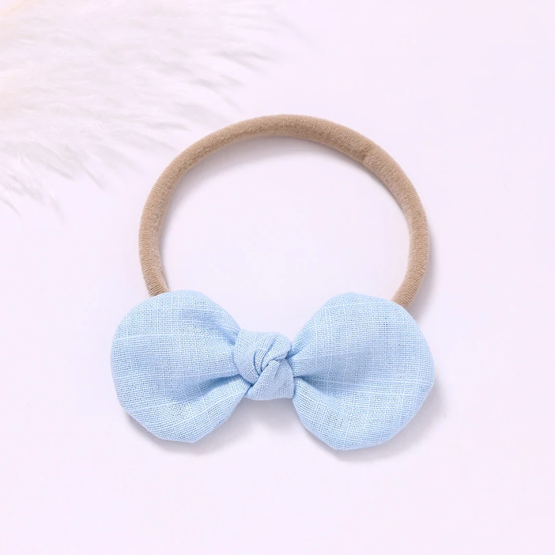 1 шт. головная повязка для новорожденных одноцветная нейлоновая на голову милый