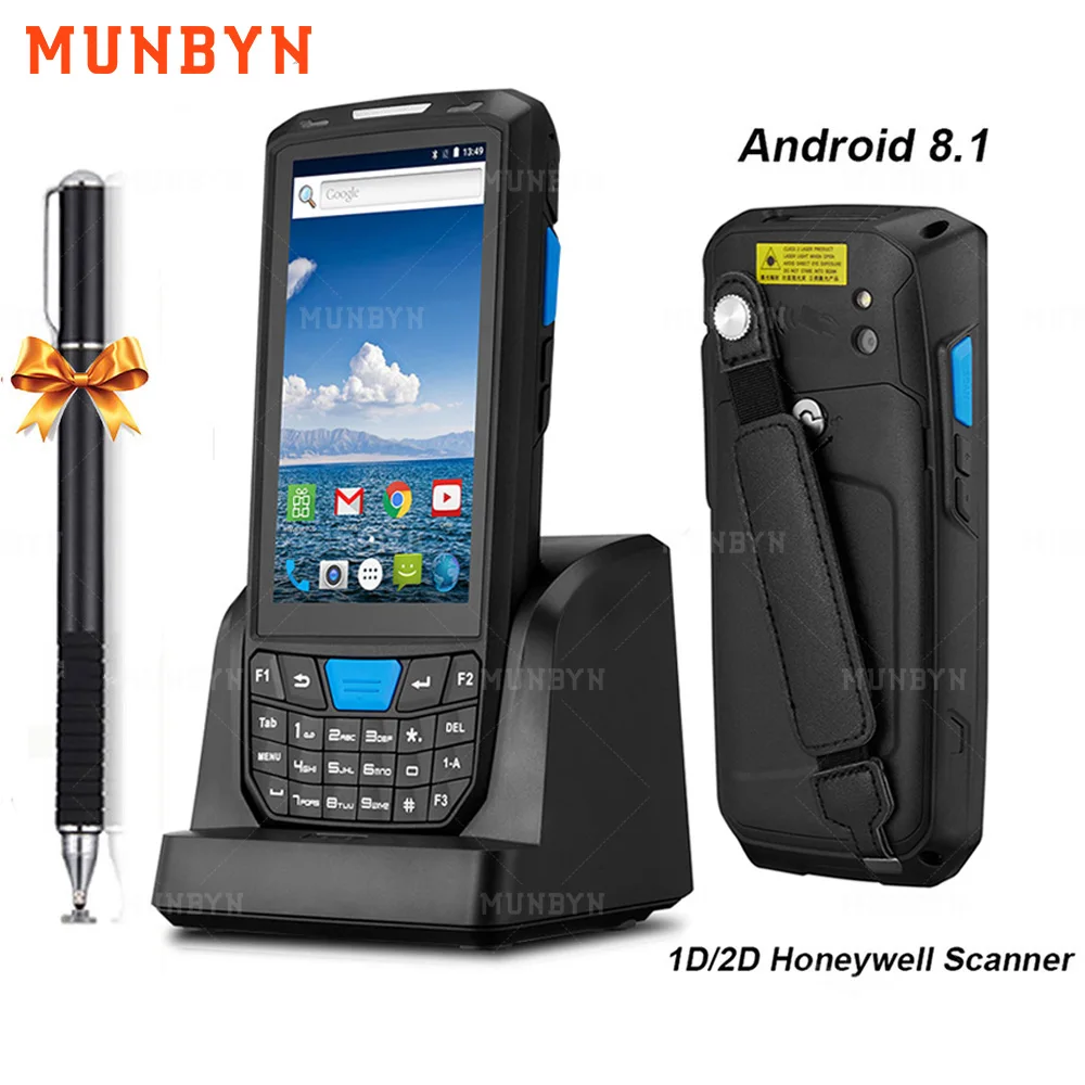 IssyzonePOS Ручной PDA Android 8 1 прочный pos терминал 1D 2D сканер штрих кодов WiFi 4G Bluetooth GPS