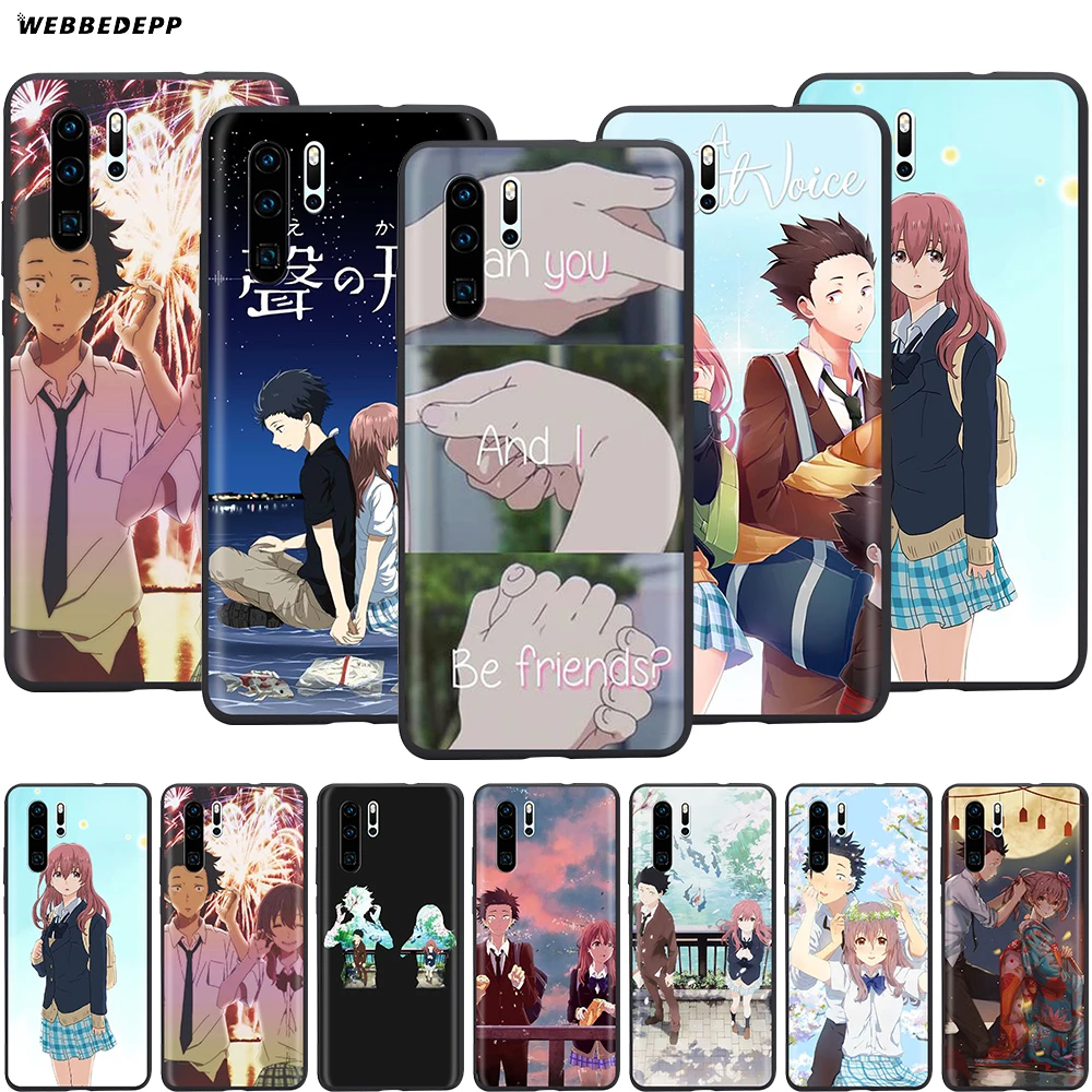 

Webbedepp A Silent Voice Case for Huawei Honor 6A 7A 7C 7X 8 8X 8C 9 9X 10 20 Lite Pro Note View