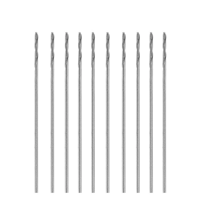 

Multifunction 10 Pcs Tiny Micro HSS 0.5mm Straight Shank Twist Drilling Bit G8TB