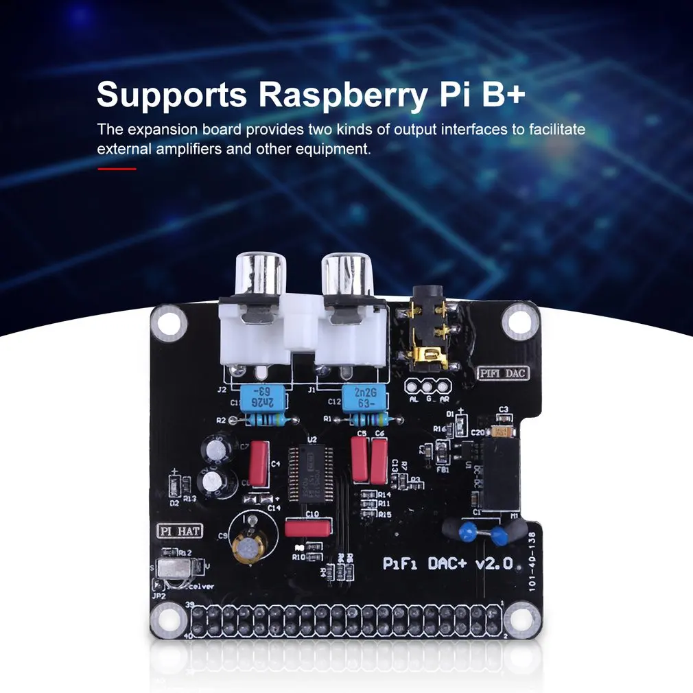 PCM5122 HIFI DAC аудио модуль звуковой карты ies 384 кГц со Светодиодный индикатор для Raspberry Pi B+ для Raspberry Pi 2 Модель B