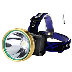 Lampe frontale étanche et puissante, Rechargeable, éclairage d'extérieur, idéal pour la pêche, la chasse, l'escalade ou la randonnée, GTJ50 