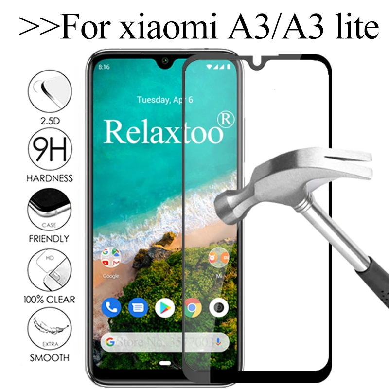 Защитное стекло mi a3 облегченное закаленное для xiaomi lite защита экрана 3a light a 3 a3lite