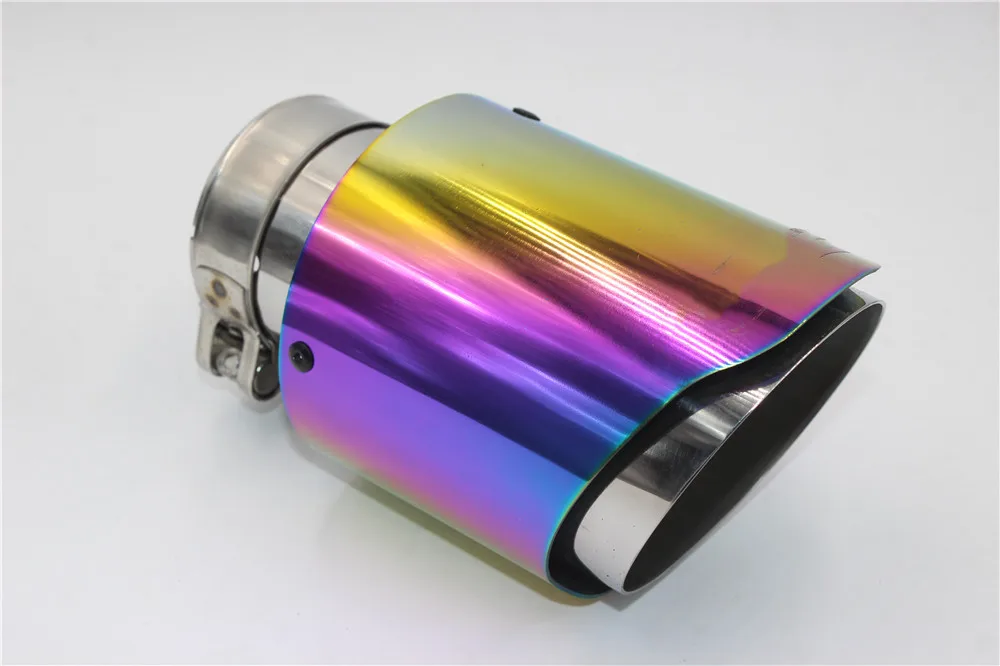 1 шт. красочные akrapovic выхлопная насадка универсальная выхлопная труба глушитель наконечник