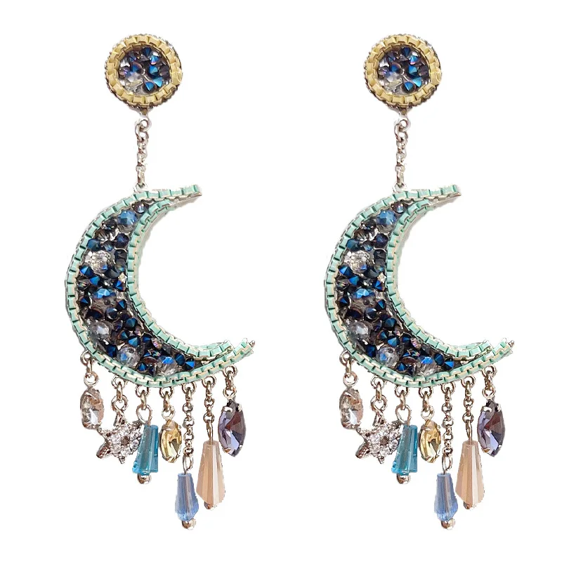 이지은 DEL LUNA Hotel IU장만월 Earrings For Women Korean Dramas TV