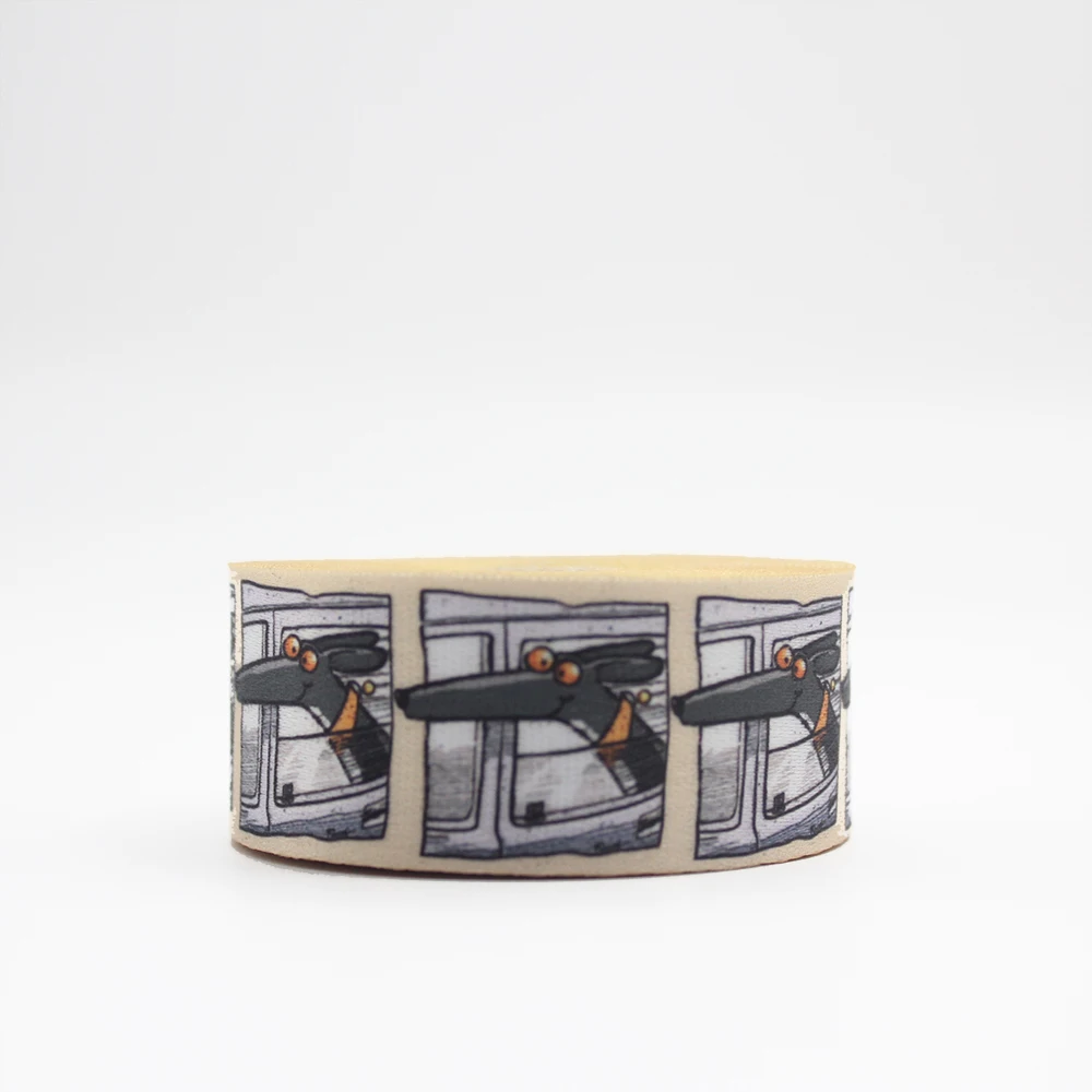 

Black Greyhound Double Sided Printing Lanyard Custom Ribbon Design Logo for DIY Keys Mobile Phone Hang Rope USB ID Card Badge