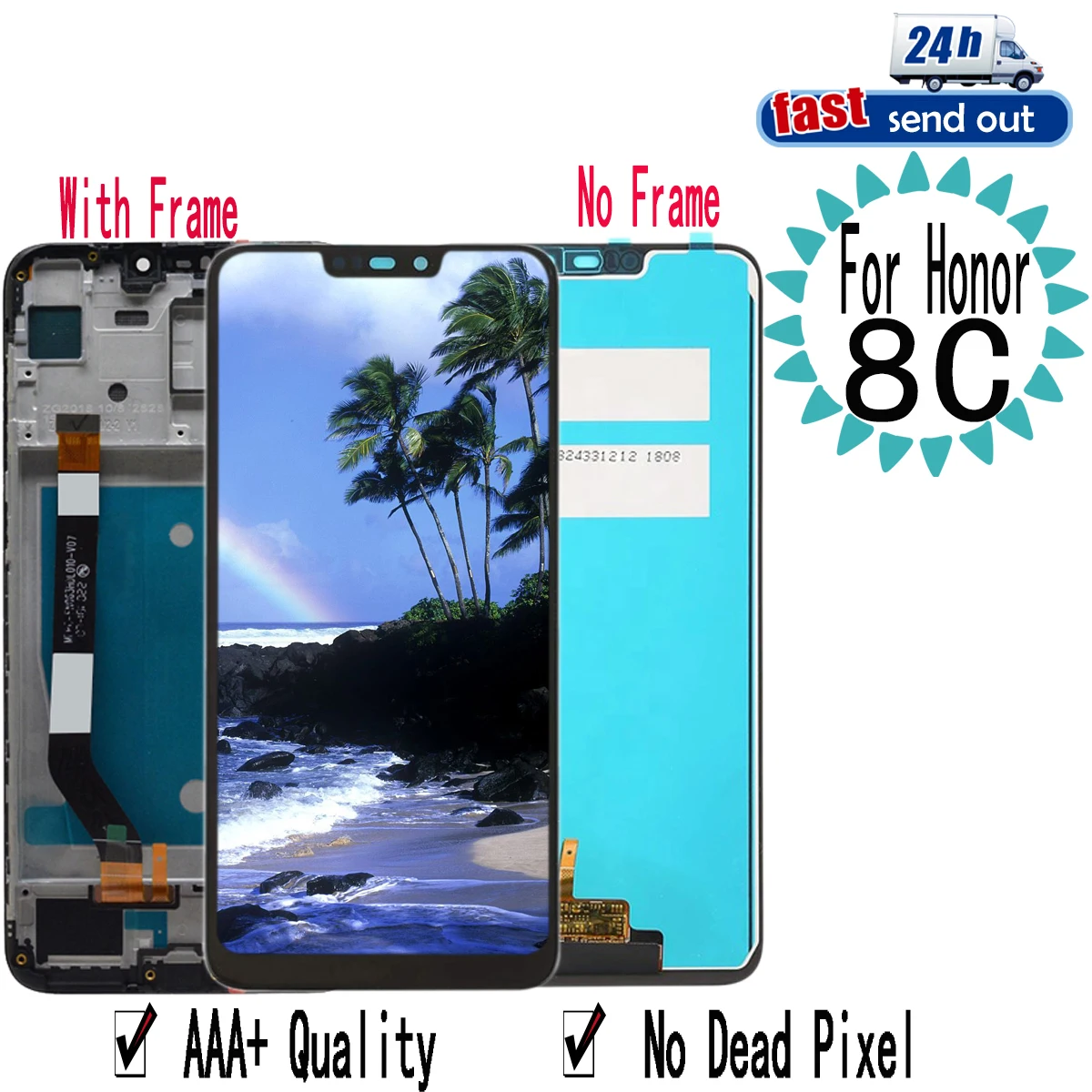 6 26 &quotЖК-монитор для Huawei Честь 8C ЖК-дисплей BKK-LX1 LX2 L21 сенсорный экран дигитайзер