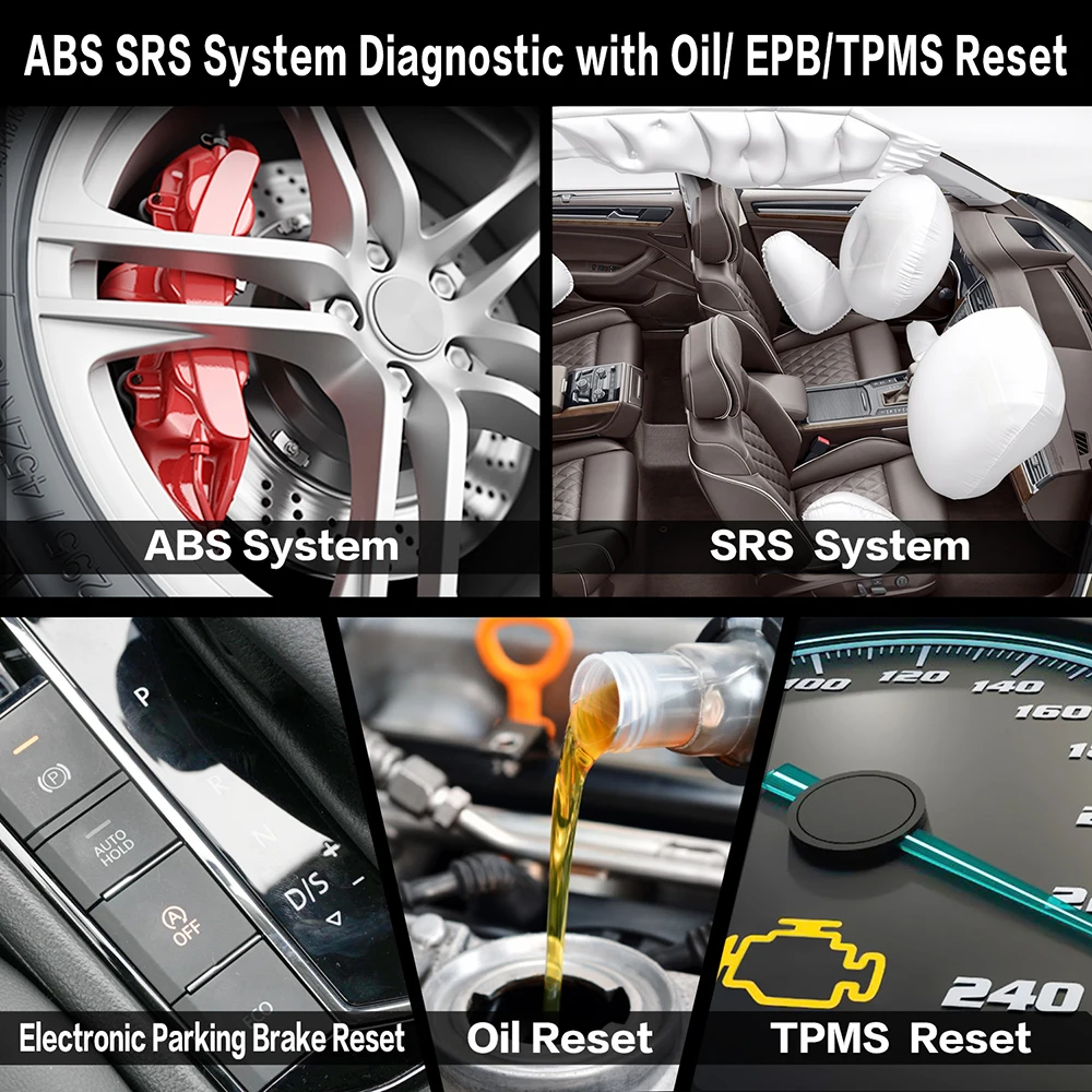 Thinkcar Thinkscan 600 ABS/SRS OBD2 сканер TS600 oil/TPMS/EPB Сброс считыватель кодов PK CR619