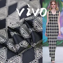 19 Новинка Осень 138 см в ширину 65% шелк 35% хлопок брендовая сатиновая ткань для женского платья модная ткань для шитья своими руками Распродажа горячая распродажа