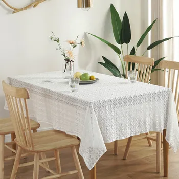 

New French countryside rural Nordic nostalgic retro restaurant cafe cotton lace tablecloth table cloth cover