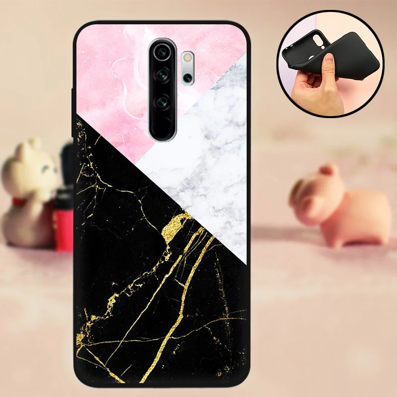 Untuk Xiaomi Redmi Note 8 Note8 Pro Case Silikon Lembut Funda untuk Xiaomi Redmi Note 8 Penutup Belakang Case Hitam bumper TPU Cellphone