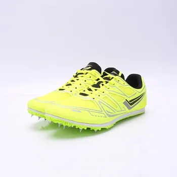 

Man Track Field Shoes Women Spikes Racing Shoes Breathable Mesh Black Blue Tracking Shoes Training Sneakers