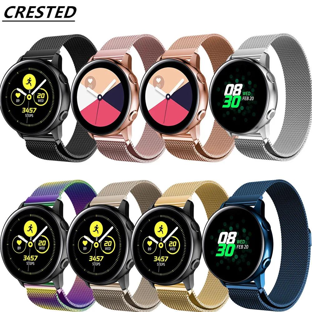 Ремешок Galaxy Active 2 для samsung Galaxy watch 46 мм 42 мм gear S3 20 мм 22 мм ремешок для часов huawei watch gt Amazfit bip/gtr 47 мм ремешок