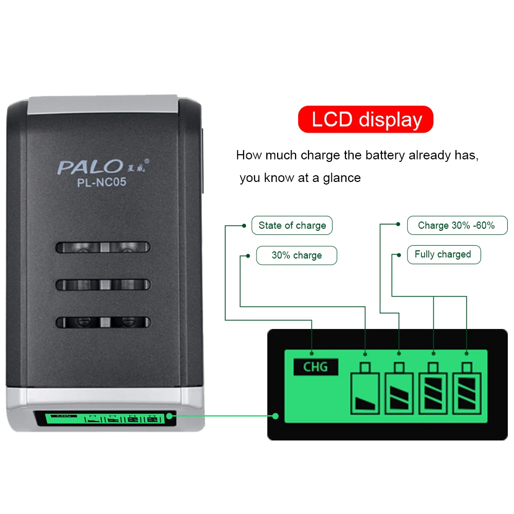 Аккумуляторная батарея PALO AA 4 16 шт. 1 2 В nimh 3000 мА/ч предварительно заряжаемая А для