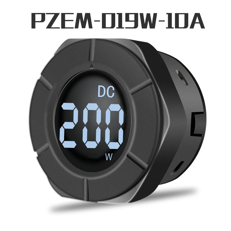 

Peacefair New Round LCD Power Meter Wattmeter DC Voltage Reverse Protection 0-300V 3000W PZEM-019W 10A