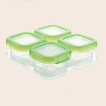 

Newest Safe Food Storage Container Seal Portable Refrigeration Reusable Baby Block Snacks Stackable Dispenser Freezer box