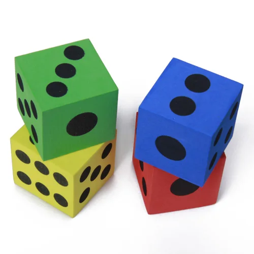 12pcs 1.5 inch Foam Dices Math Learning Aids Educational Toy Cubes 4 Colors with Pips 1-6 12pcs 1.5 inch Foam Dices Math Learning Aids Educational Toy Cubes 4 Colors with Pips 1-6