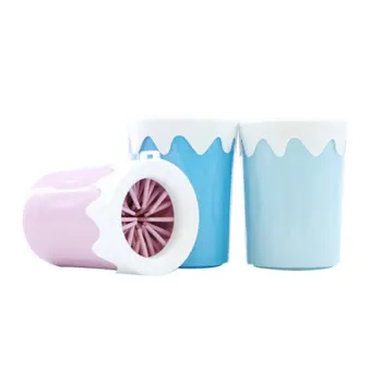 

Dog Paw Cleaner Cup Soft Silicone Combs Pet Foot Washer Cup Paw Clean Brush Quickly Wash Dirty Elegant Temperament Charming