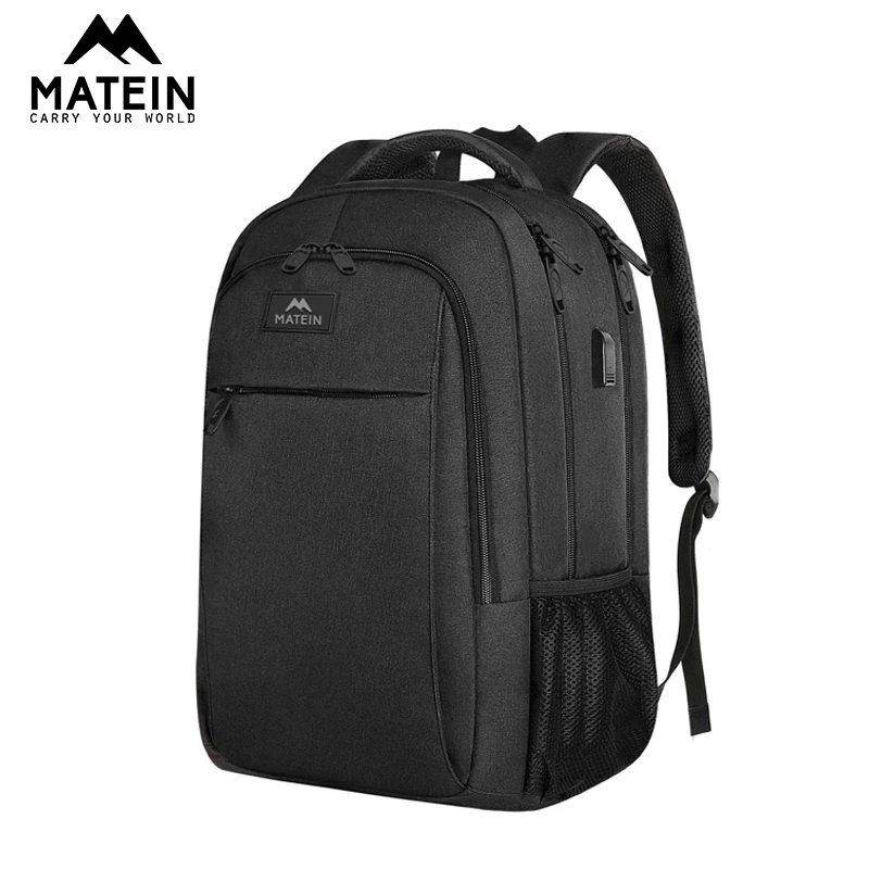 Мужской рюкзак Matein с usb зарядкой и защитой от кражи 15 6 дюйма для ноутбука школьная