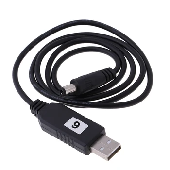 

DC 5V to DC 9V USB Voltage Step Up Converter Cable, Power Supply Adapter Cable with DC Jack 5.5 x 2.1mm, for Fan, Led Light