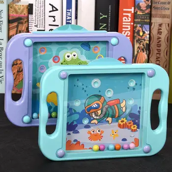 

10 in 1 Ball Balance Puzzle Game with Scenes Cards Educational Children Toy Childhood Classic Toys funny Maze game toys