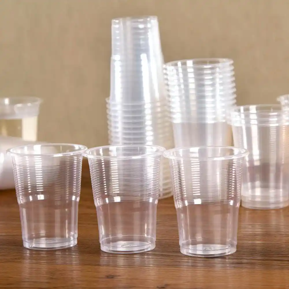 50 個クリアプラスチック使い捨てカップパーティーショットグラスゼリーアイスクリームカップ誕生日タンブラーワイン茶コーヒーカップ Disposable Cups Aliexpress