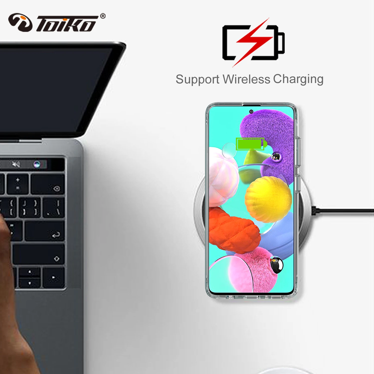 Прозрачный Гибридный чехол для телефона TOIKO Chiron из ТПУ и поликарбоната Samsung Galaxy A10