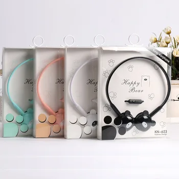 

Cute Bear Headphones with Mic Stereo Wired Neckband for Kids Adult Gift Phone PC Game Headsets 3.5mm Jack 2020 Wholesale