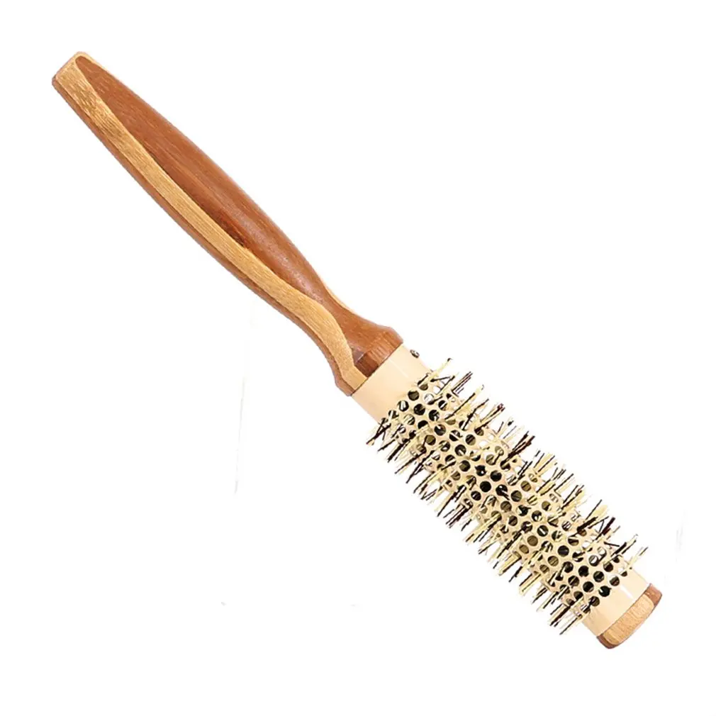 Алюминий трубка расческа для волос щипцы для завивки волос гребень цилиндр Щетинная кисть расчески деревянные расчески на ручке для моделирования волос инструмент, прямые поставки