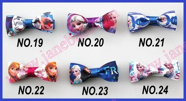 30 шт Новые 2 ''Мультяшные базовые банты для волос для девочек заколки для волос маленькие банты для волос