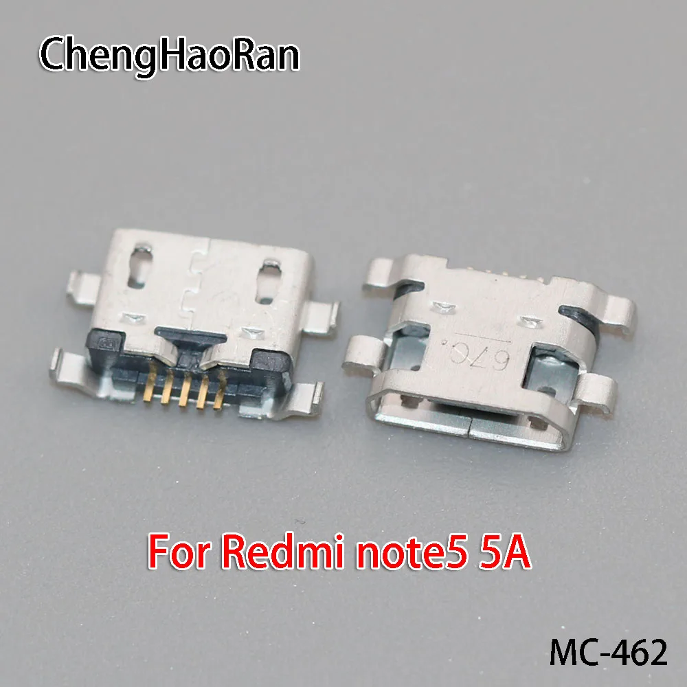 ChengHaoRan 100 шт./лот для Redmi 6 6pro 6A S2/NOTE 5A разъем Micro USB порт зарядки Мобильный usb интерфейс передачи данных ремонт - Цвет: NOTE5 5A