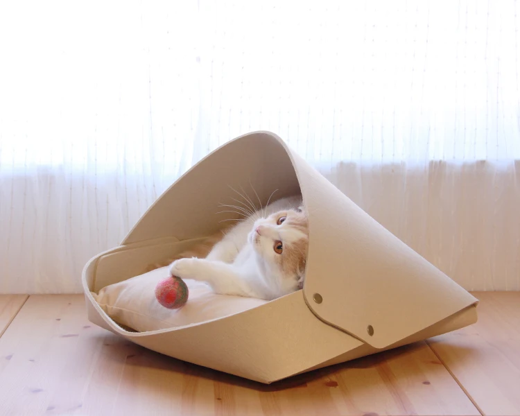 Кровать для кота-любимца фетр для мебели домик для домашних животных хидеут кровать для кошек и щенков