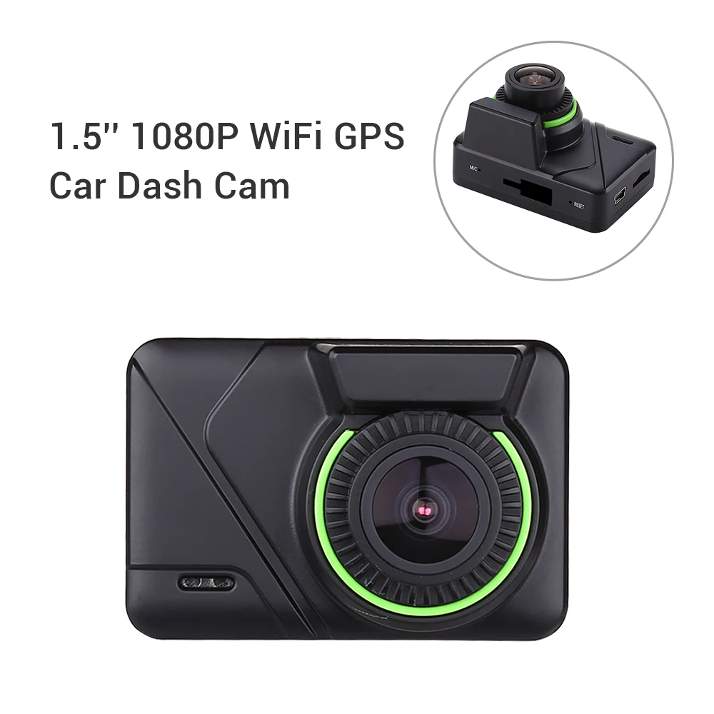 Мини Wi-Fi gps автомобиль камера для приборной панели HD 1080P Автомобильный видеорегистратор DVR рекордер 1," 145 ° NT96658 30FPS ночное видение автомобиля видео Dashcam