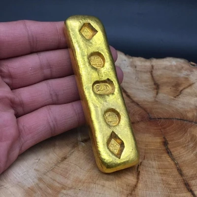 

Retro Xianfeng nianlichang Jinpu large antique gold cake