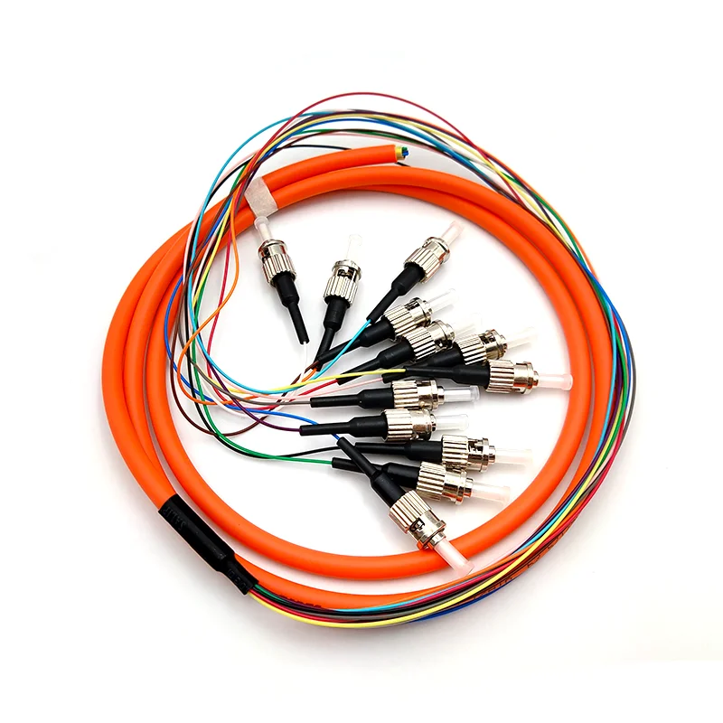 5 шт./лот ST pigtails 1 м ММ 62 5/125um волоконно оптический кабель ftth 12core UPC пачка