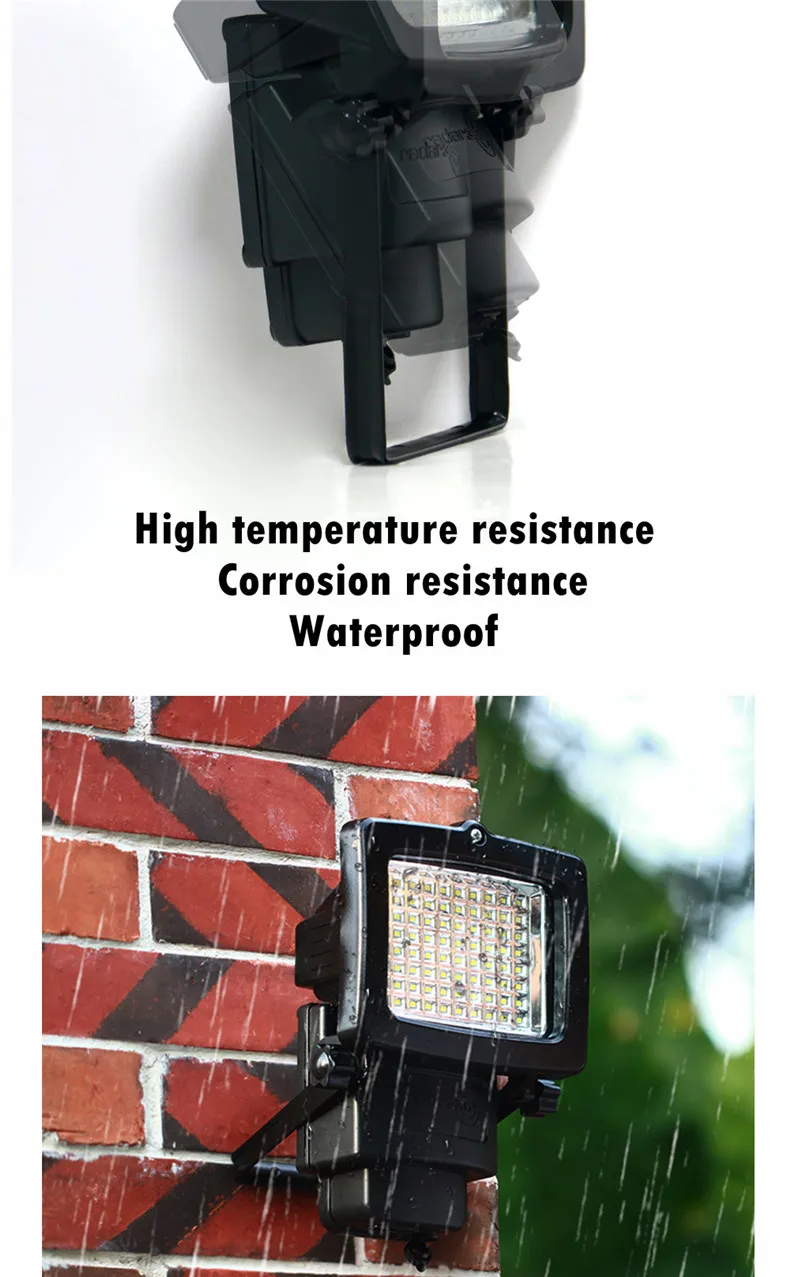 JeeYee Brand 80 LED Solar Light Motion Sensor Outdoor Recharged Leds Waterproof Solar Garden Lamp For Path Street Wall Spotlight (9)