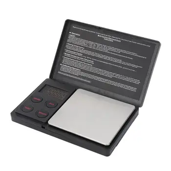 価格 2 キロ/0.1 グラム 500 グラム/0.01 グラムデジタルスケール高精度液晶ミニポケットスケールグラム重量バランスキッチン食品電子ジュエリースケール