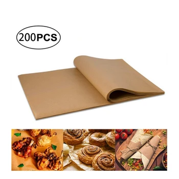 

200 Pcs 12X16 inch,8X12 inch Non-Stick Parchment Paper Baking Sheets Perfect for Baking Grilling and Steaming and More