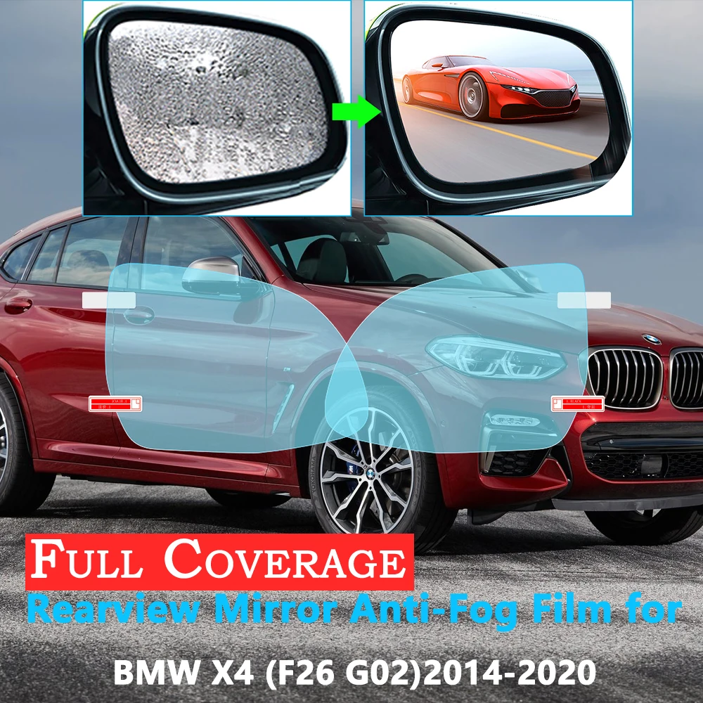 Полное покрытие Защитная пленка для BMW X4 F26 G02 2014 ~ 2020 Автомобильное зеркало